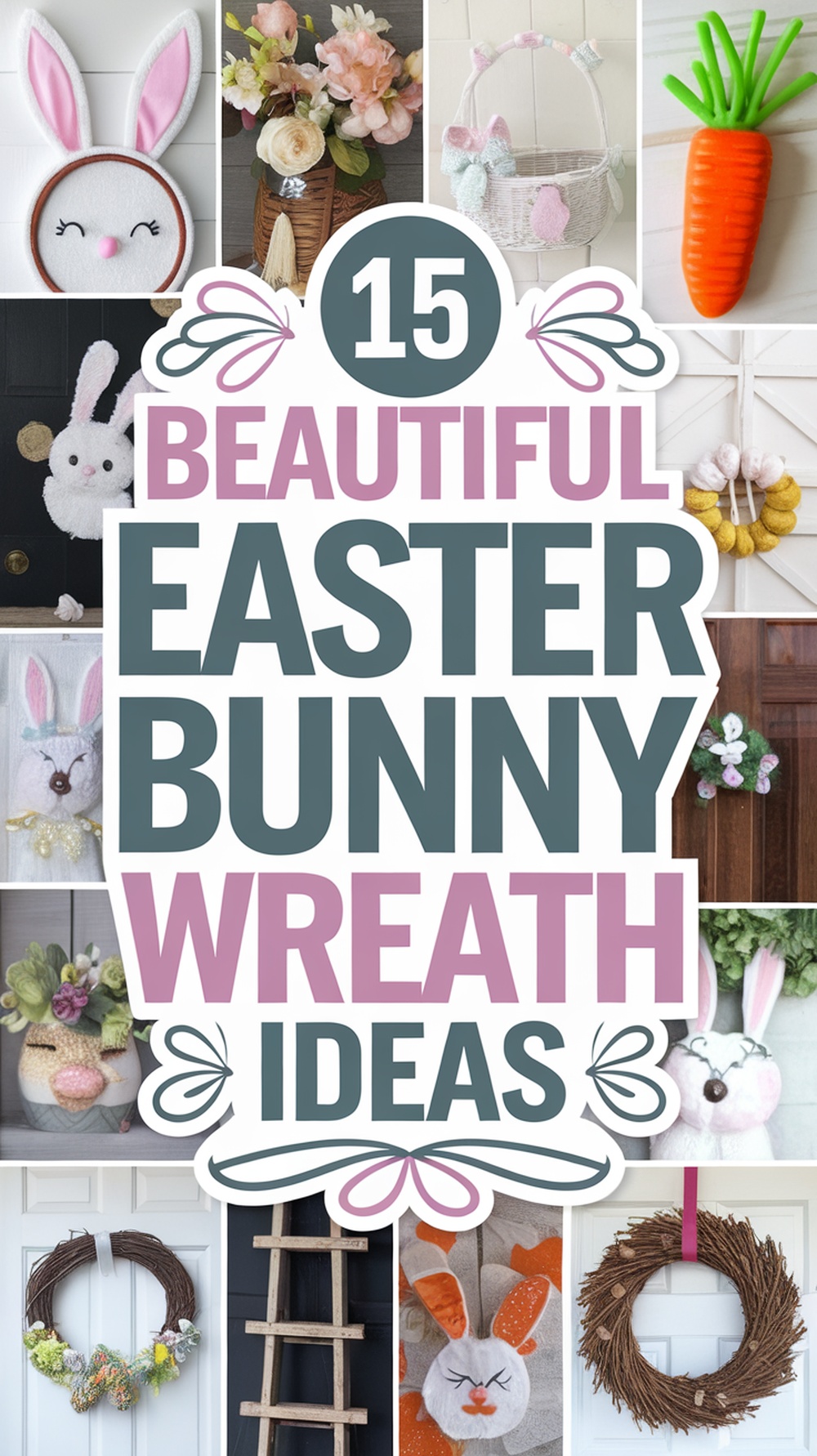 15 Adorable Easter Bunny Wreath Dollar Tree Ideas for Spring ...