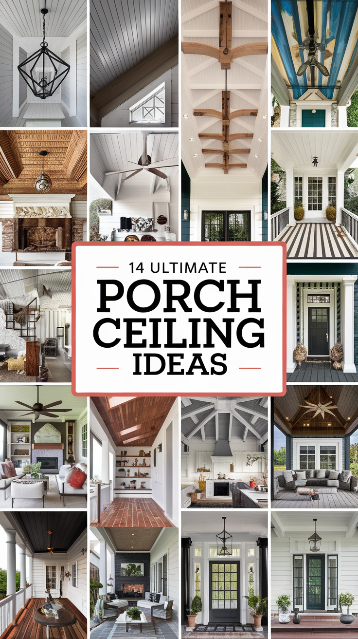 14 Inexpensive Porch Ceiling Ideas to Refresh Your Outdoor Space