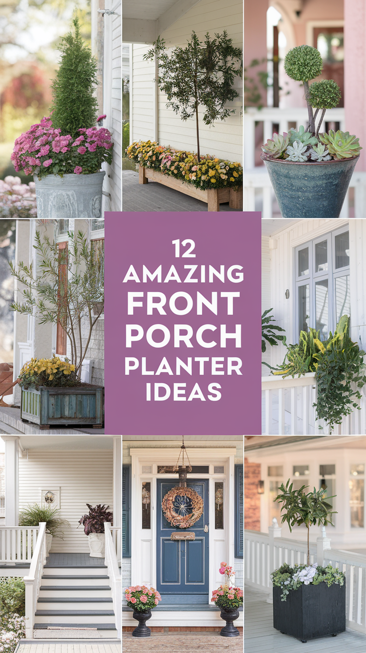12 Stunning Front Porch Planter Ideas for Summer - porchdecorideas.com