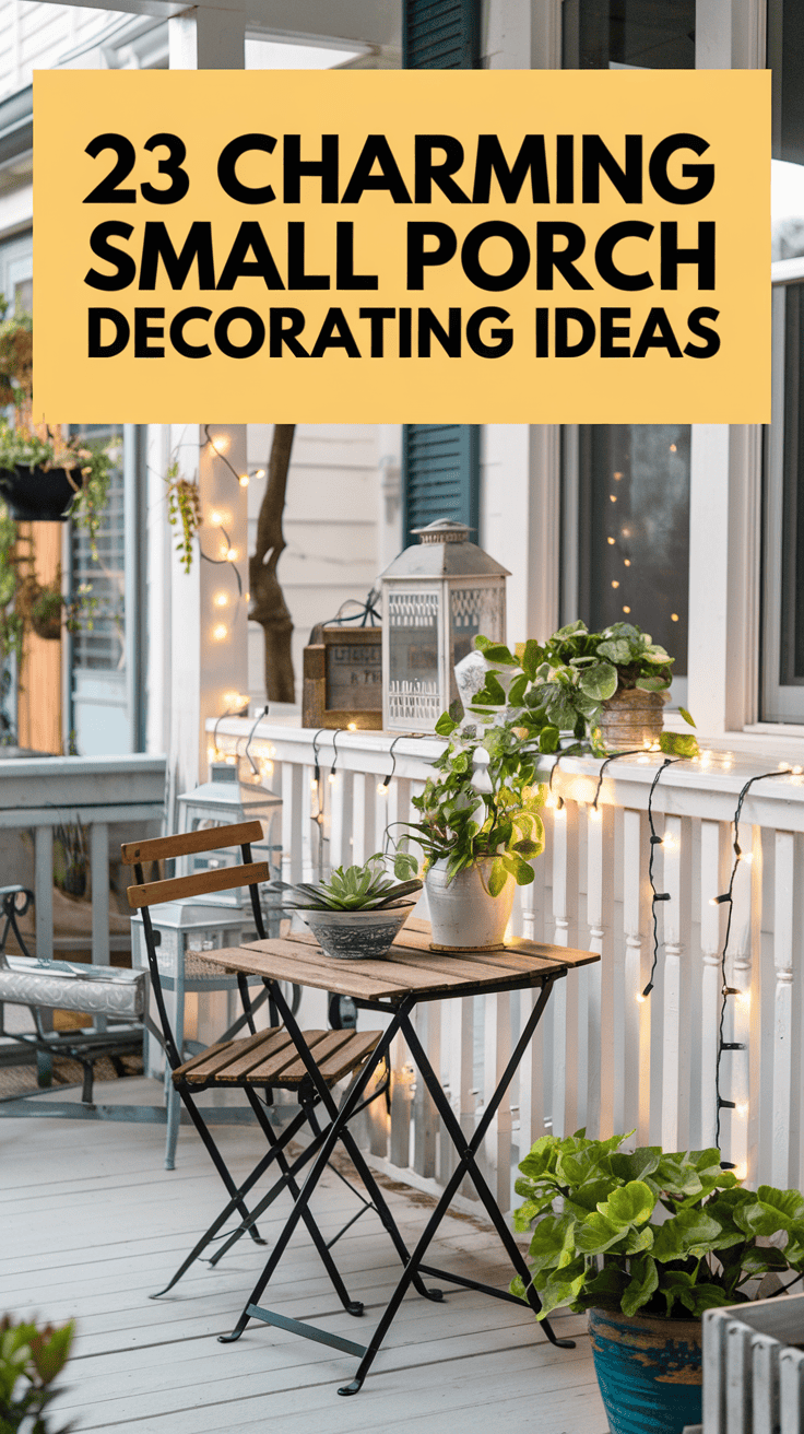 23 Charming Very Small Front Porch Decorating Ideas - porchdecorideas.com