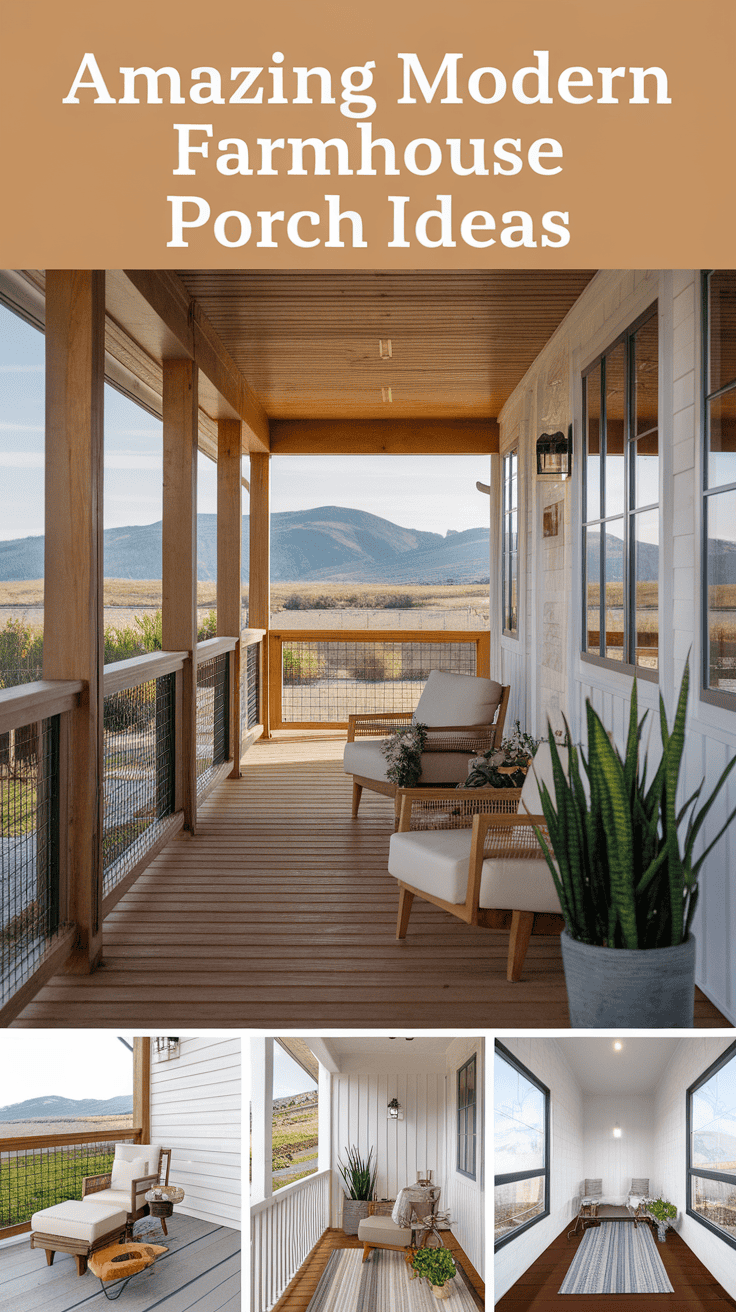 Modern Farmhouse Front Porch Styling That is Clean and Rustic ...