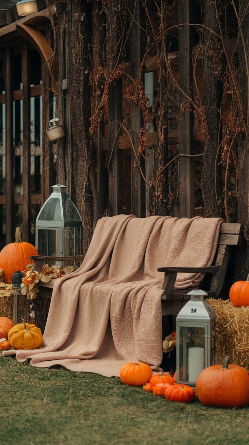 How to Style Fall Decor for Outdoors Benches That Feels Inviting ...