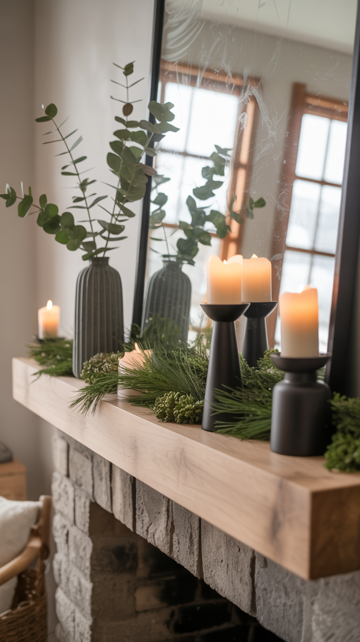 Fireplace Mantle Decor Ideas for Winter Warmth