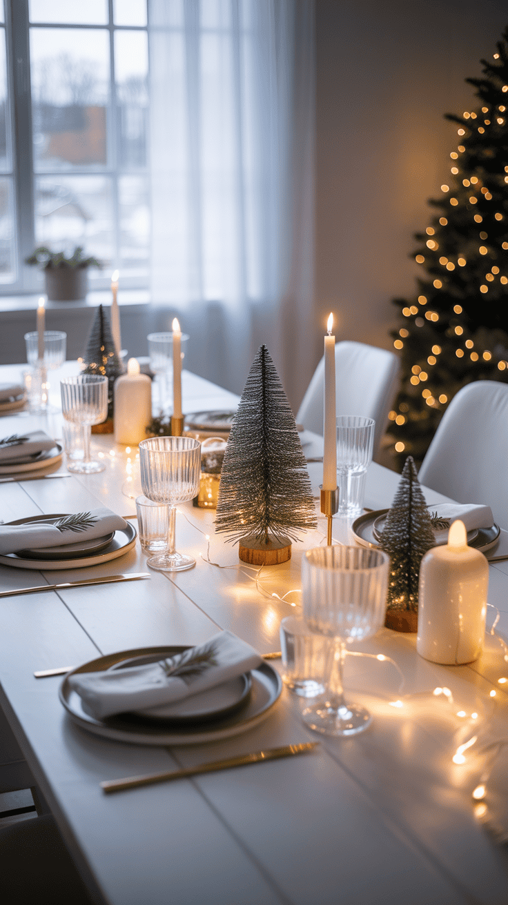 Winter Wonderland Tablescape for a Magical Dinner Party