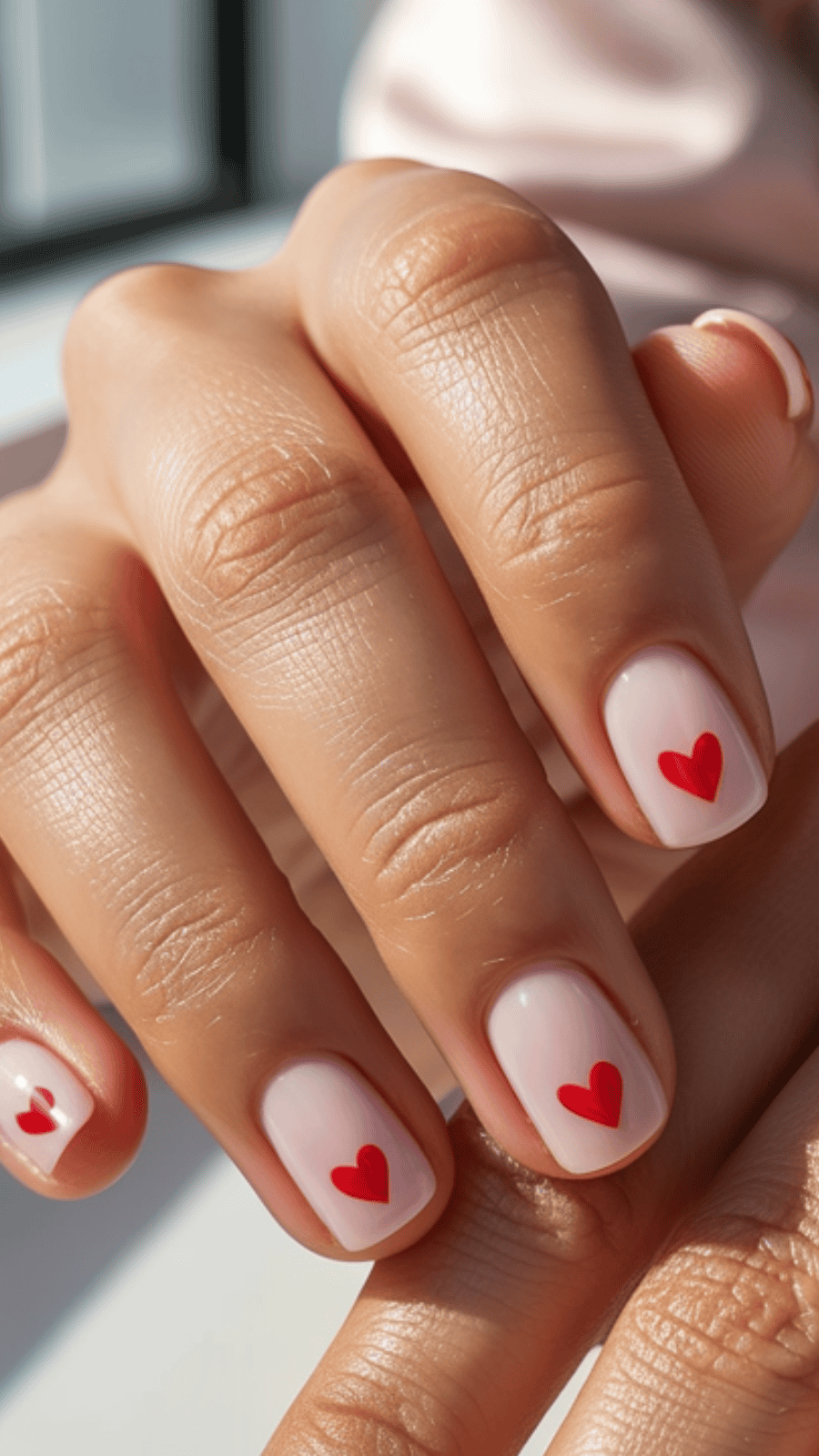 Red and Pink Valentines Day Nails That Pop in Every Photo
