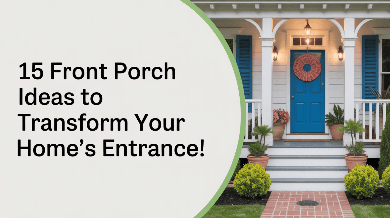 15 Front Porch Ideas to Transform Your Home’s Entrance!