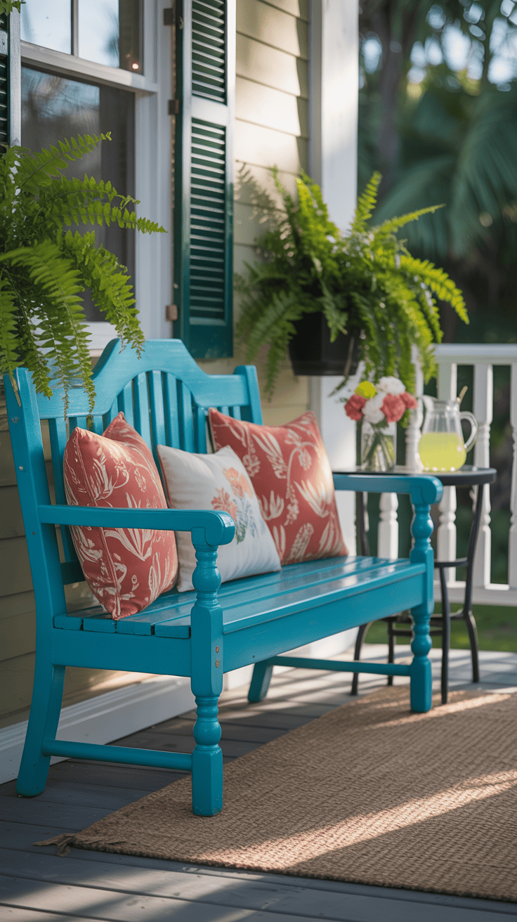 Front Porch Design with Statement Seating