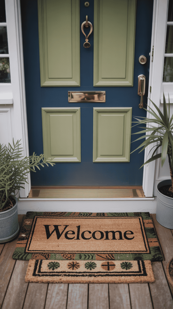 Front Porch Design with Welcome Mat Layers