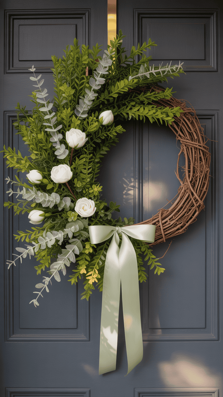 Simple Everyday Wreaths for Front Door