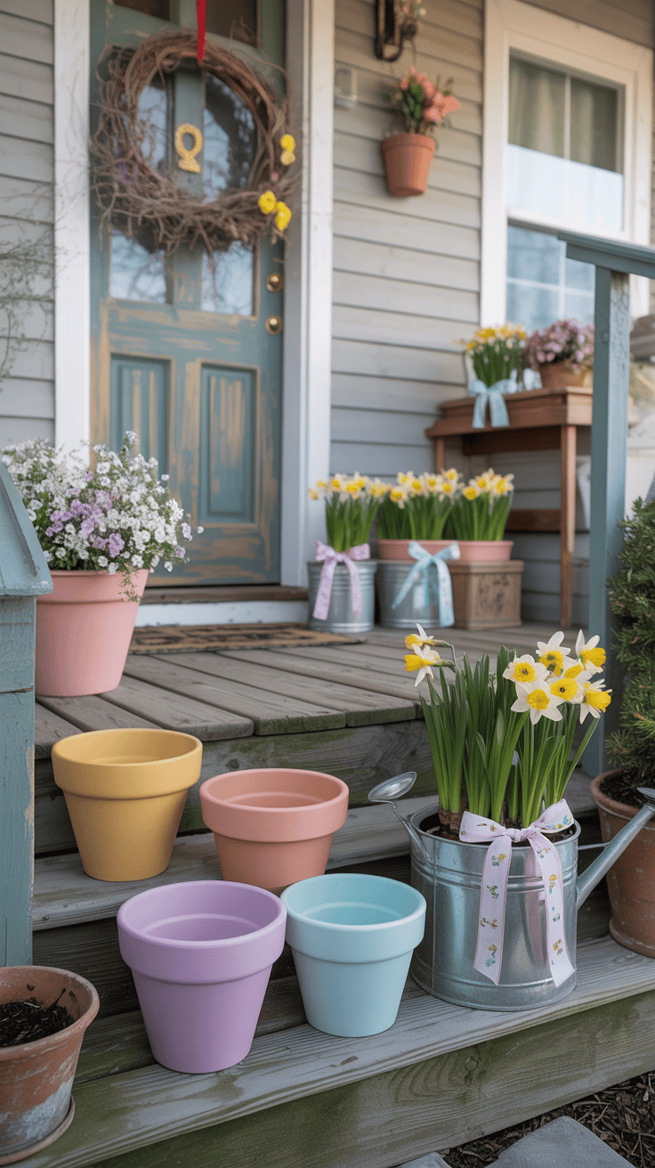 Spring Front Porch Decor on a Budget