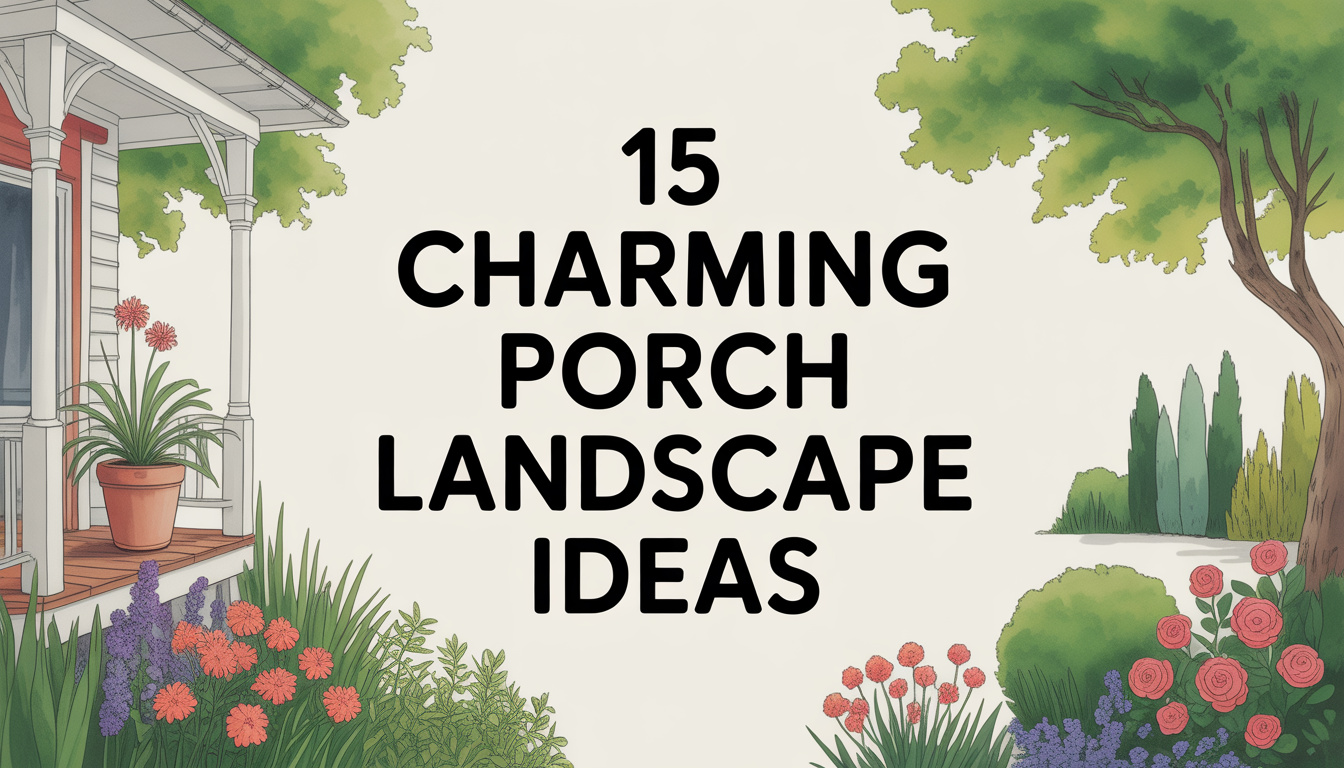 15 Charming Landscape Ideas Around Front Porch for Busy Moms