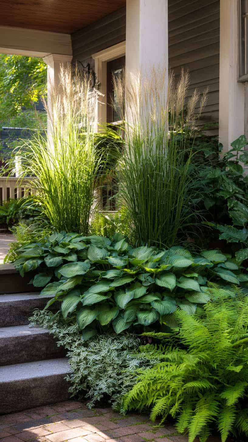 Green-Drenched Foliage Layers