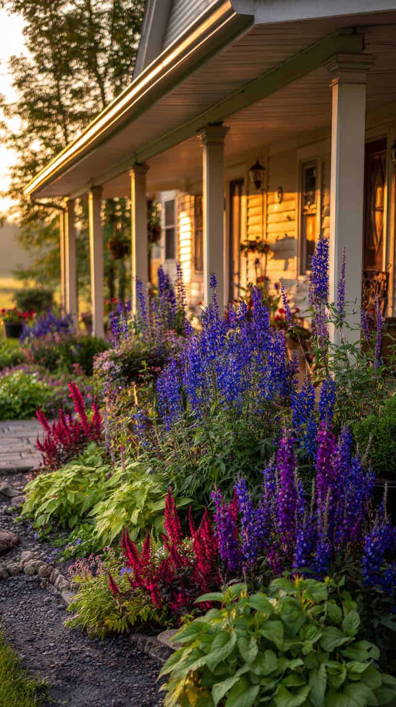 Jewel-Tone Perennial Clusters