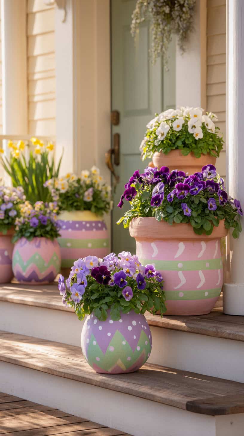 Adorable Easter Egg Planters - Image 1