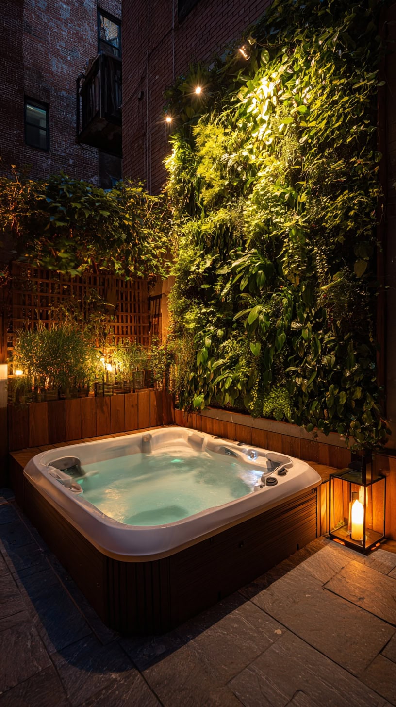 Backyard Patio Designs With Hot Tub for Small Backyards - Image 2