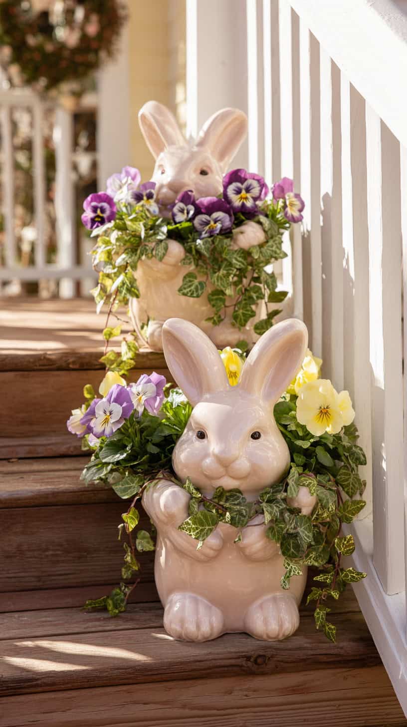 Bunny Shaped Planters - Image 1