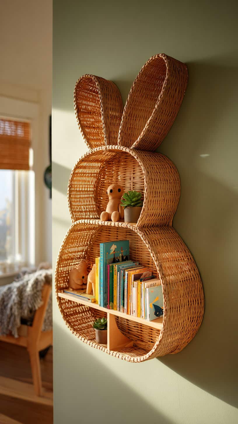 Cute Bunny Room Shelf - Image 1