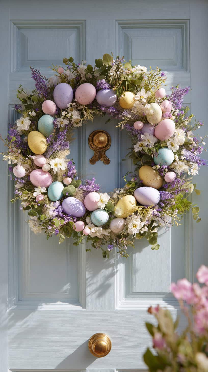 Cute Easter Wreath Ideas for Front Doors - Image 2