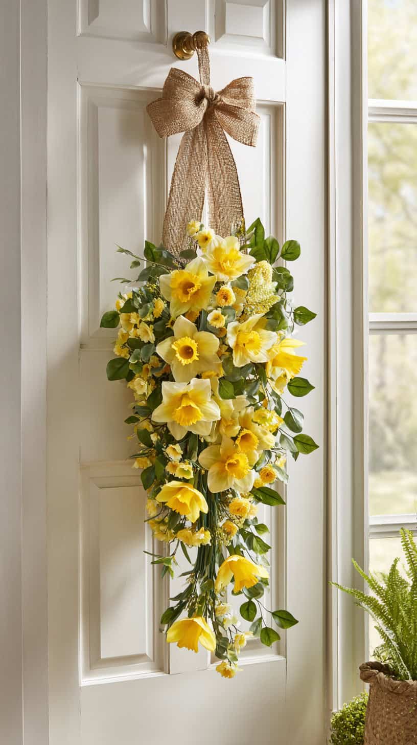 Daffodil Front Door Swag - Image 2