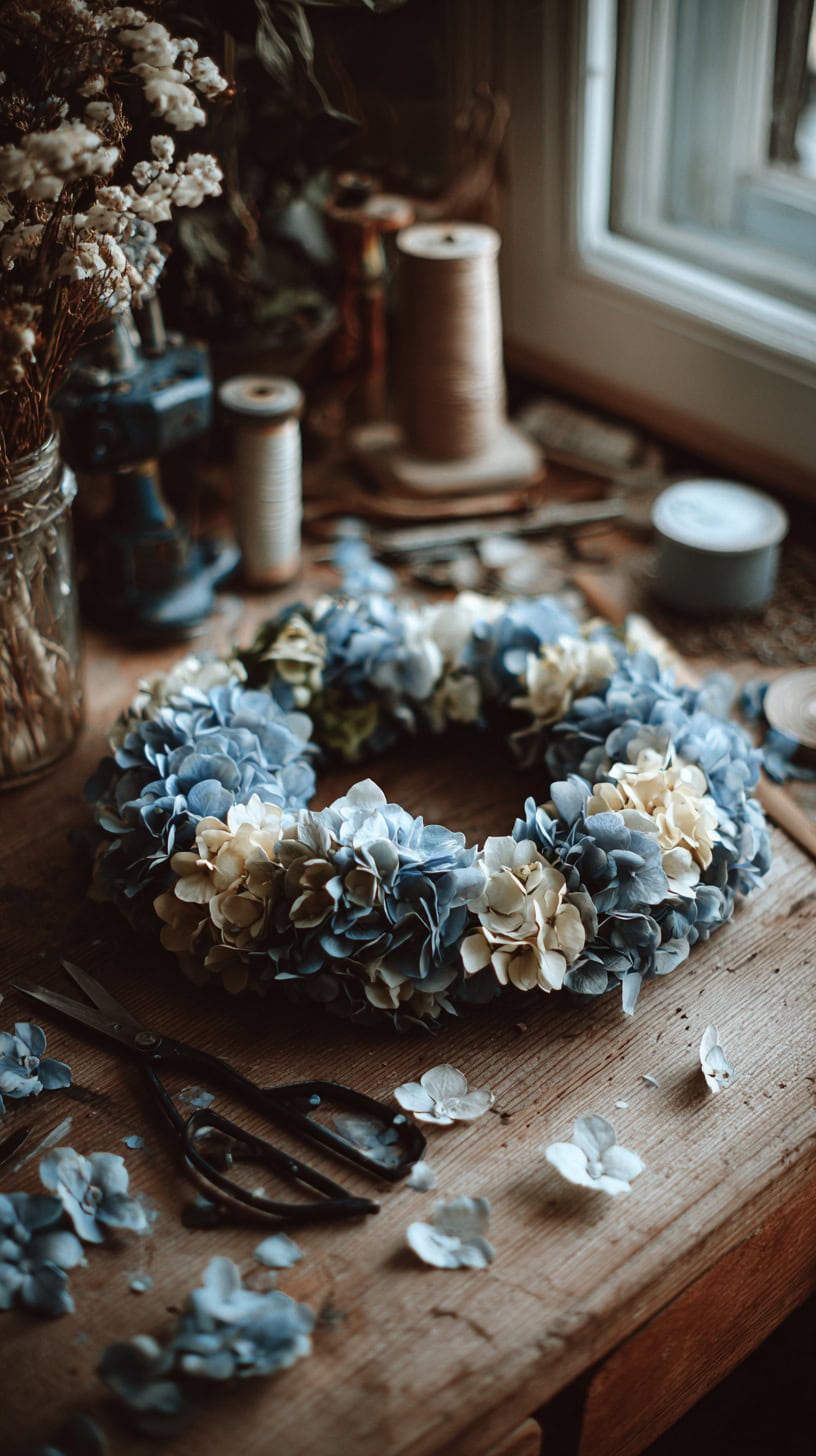DIY Hydrangea Wreath: Our Family's Go-To Craft - Image 2