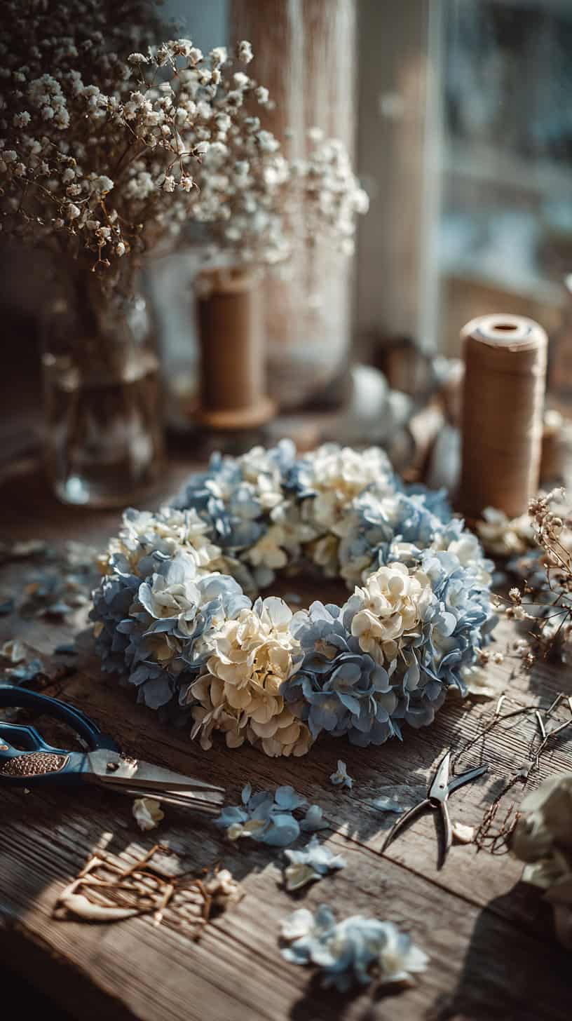 DIY Hydrangea Wreath: Our Family's Go-To Craft - Image 1