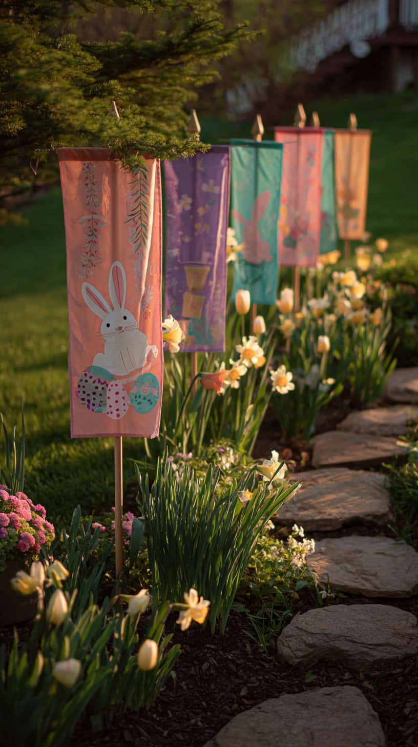 Easter Flags Yard Stakes - Image 2