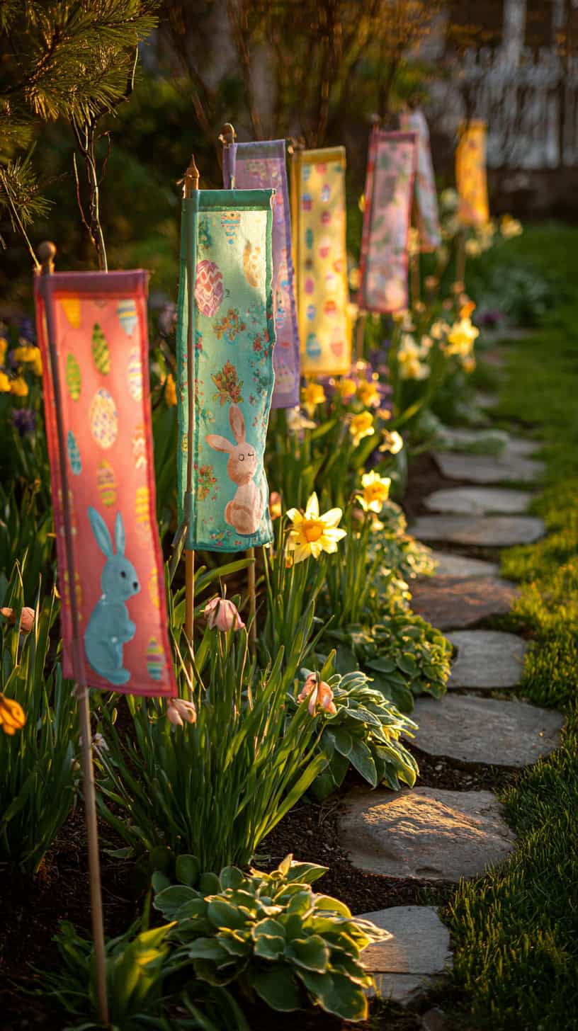 Easter Flags Yard Stakes - Image 1
