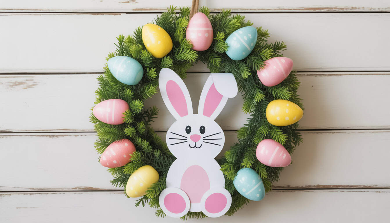 Dollar Tree Easter Bunny Wreath Ideas on a Budget