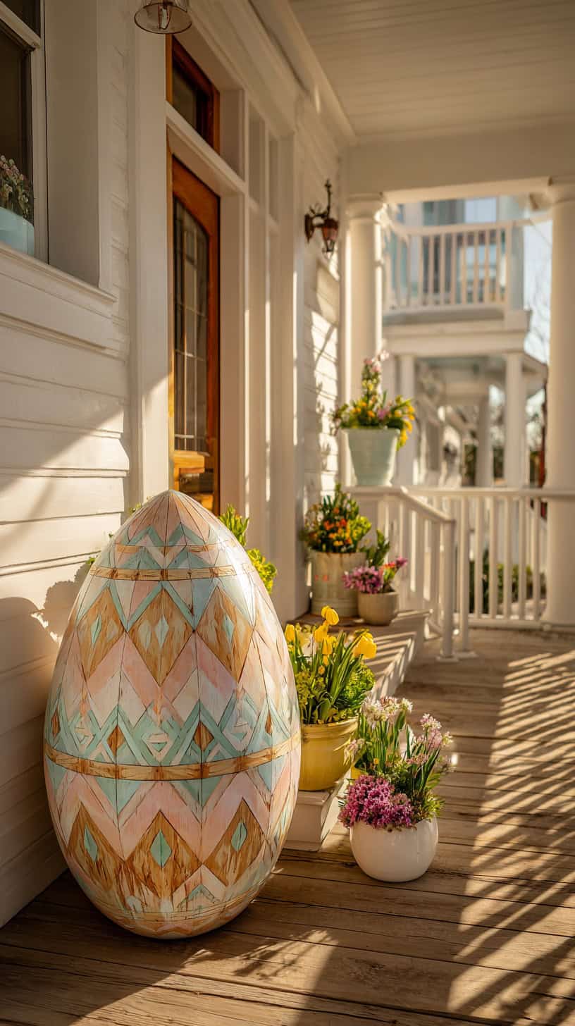Giant Wooden Easter Egg - Image 1