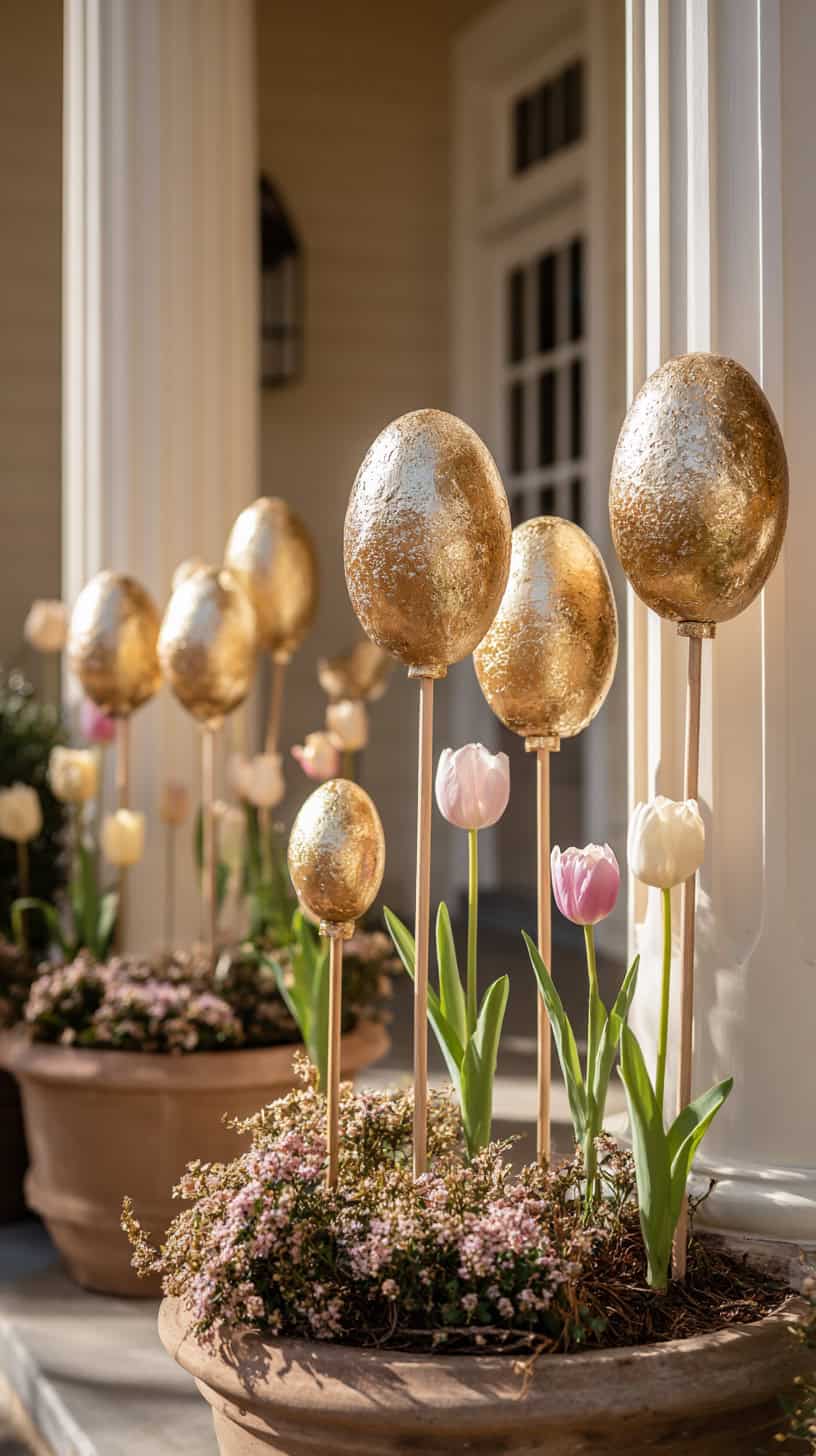 Gold Leaf Easter Egg Lollipops - Image 1