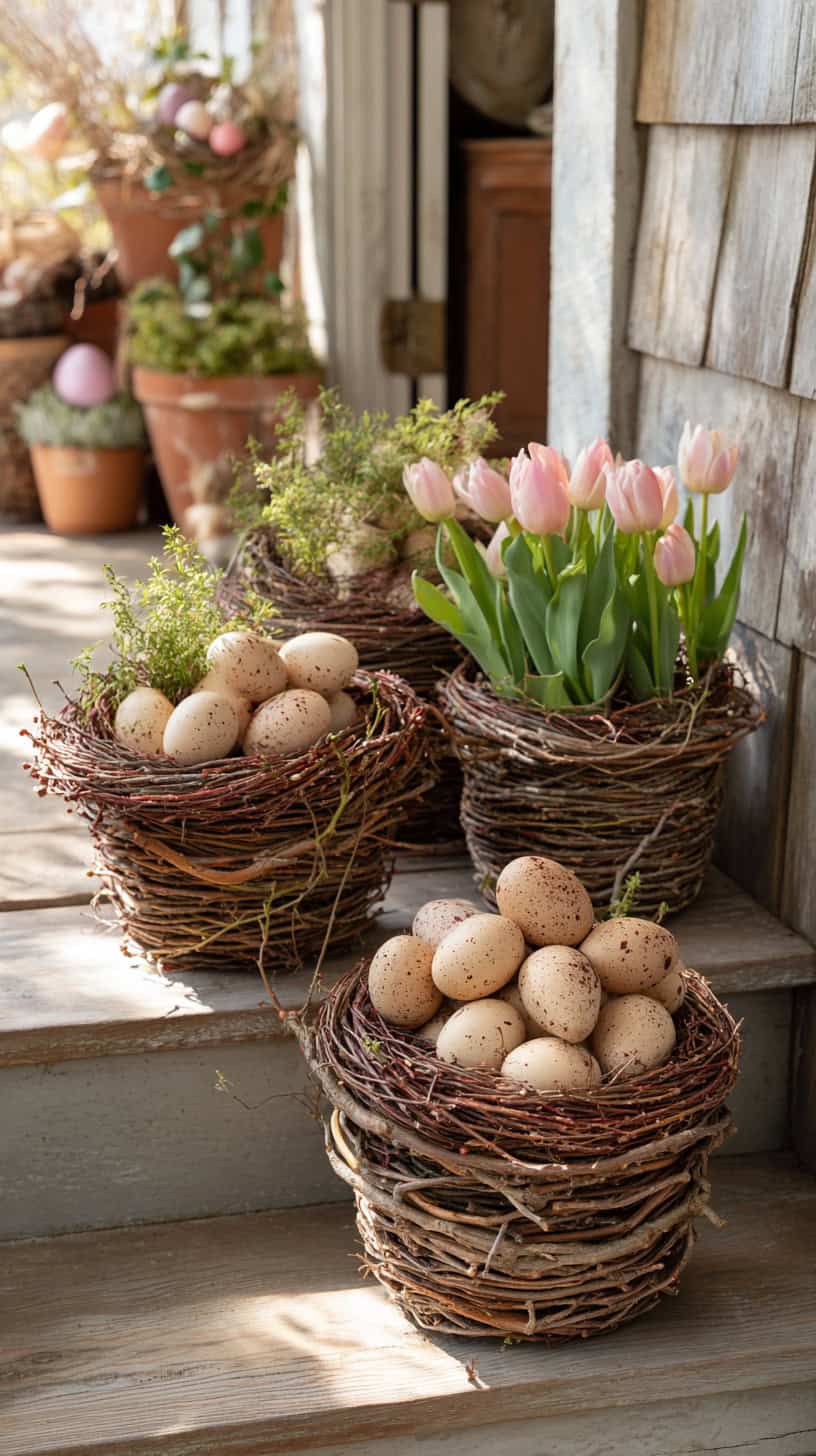 Natural Twig Baskets - Image 1