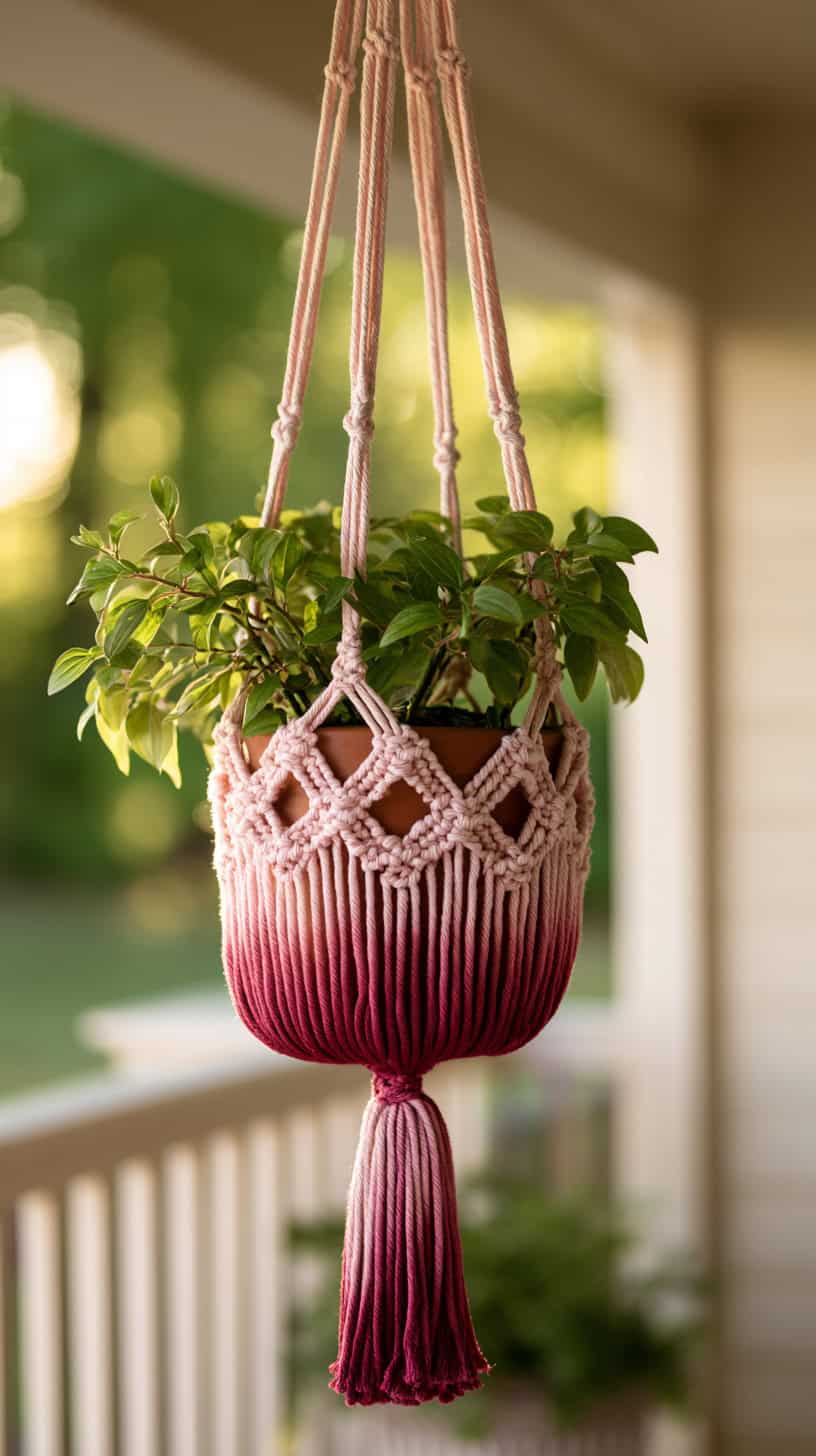 Ombre Macrame Hanger - Image 2