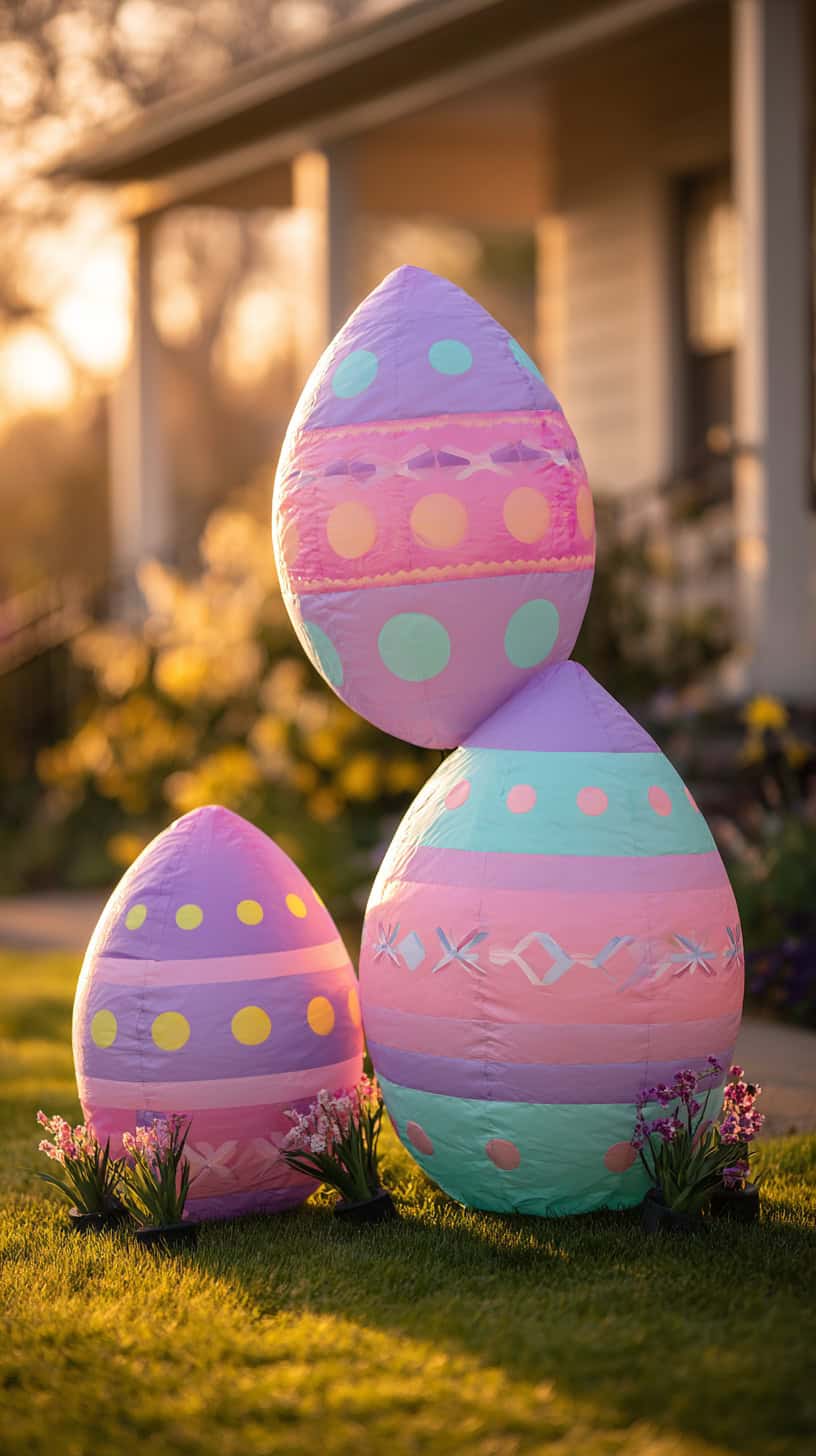 Oversized Inflatable Easter Eggs - Image 1