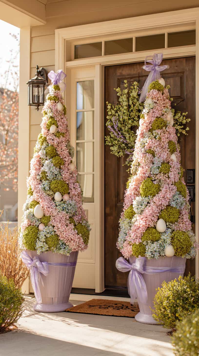 Pastel Topiary Trees - Image 1