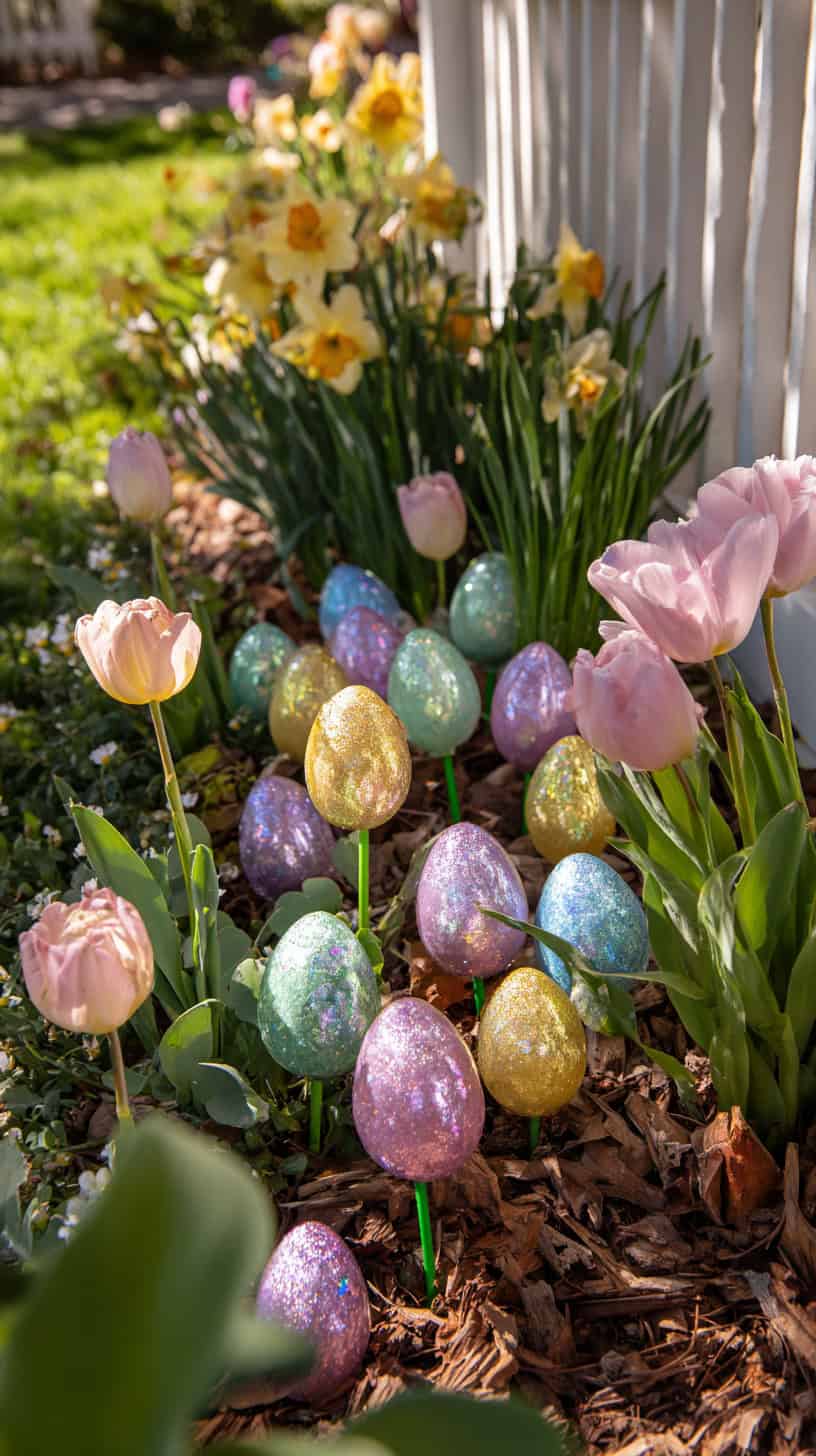 Sequin Easter Egg Picks - Image 1