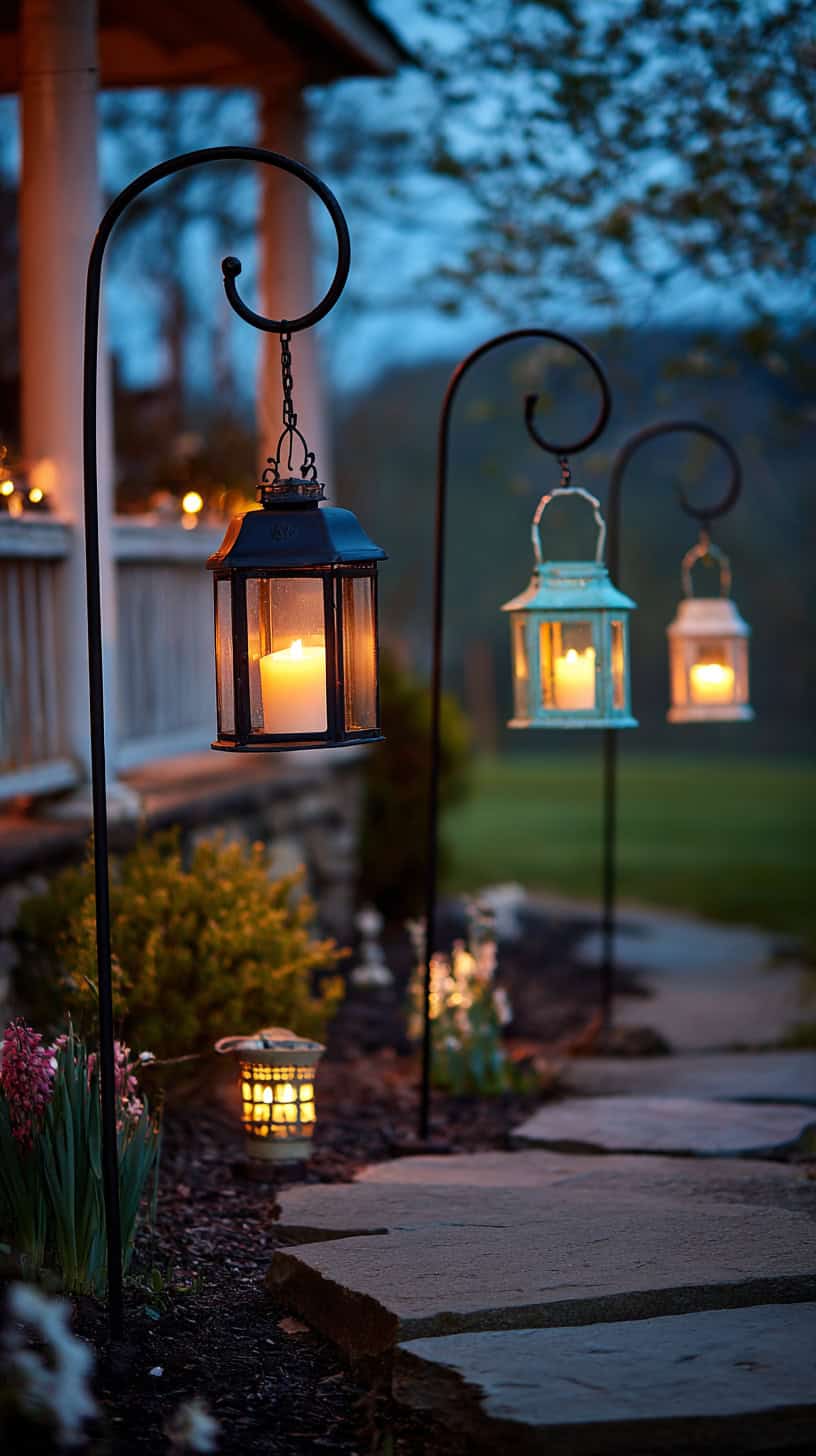 Shepherd Hook Lanterns - Image 2