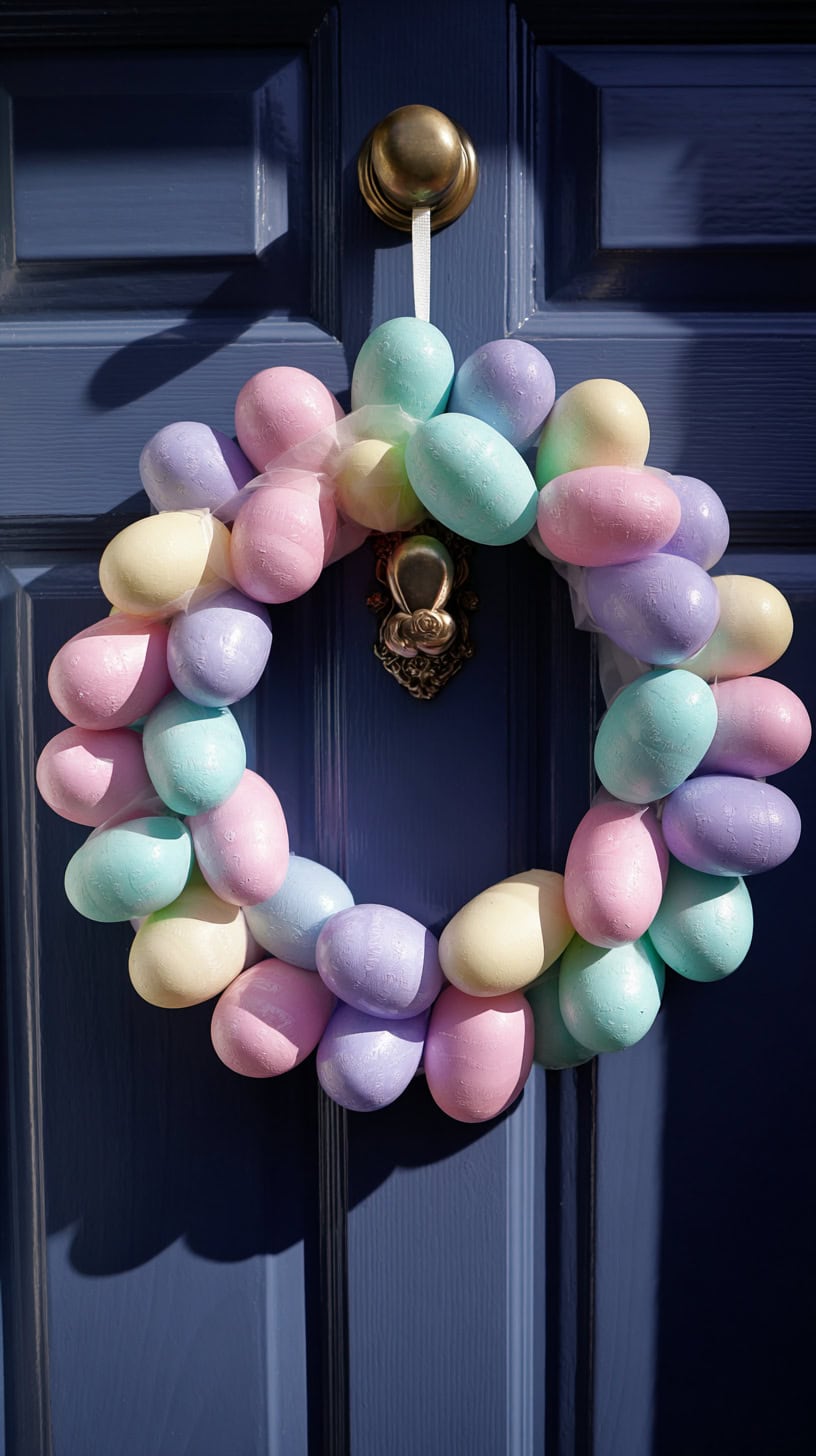 Simple Easter Egg Wreath - Image 1