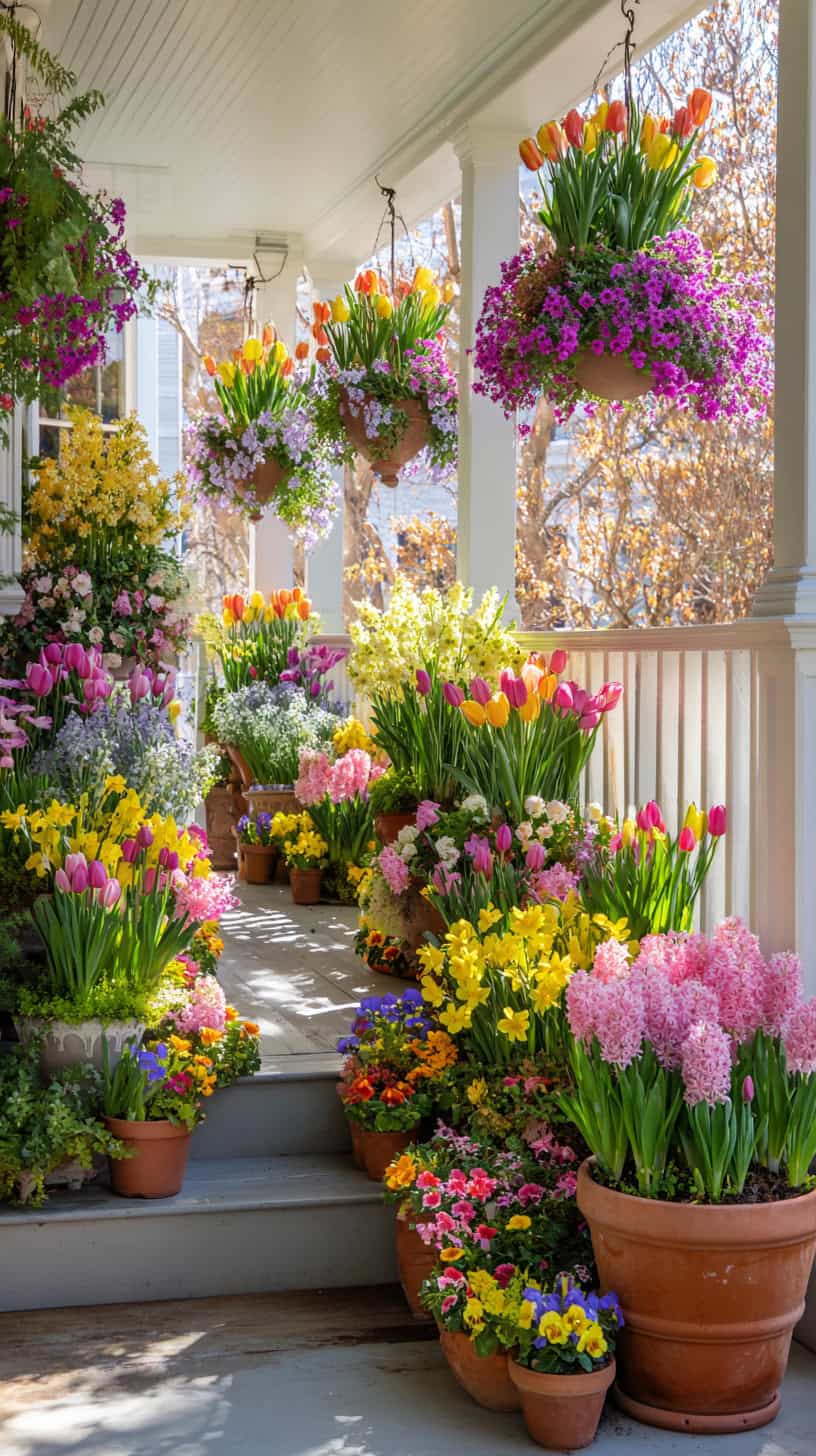 Spring Flower Planters and Baskets - Image 1