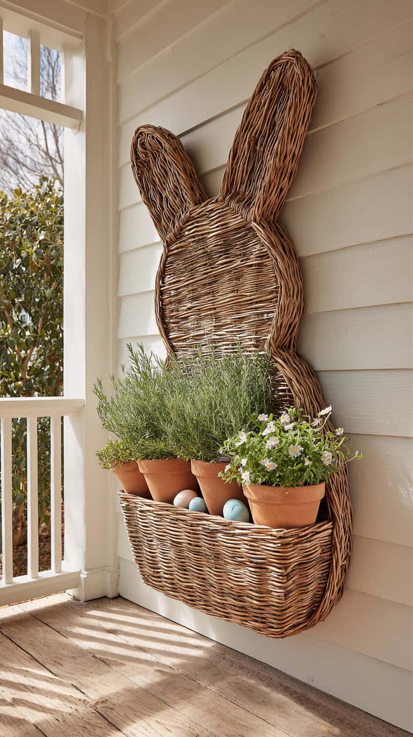 Spring Porch Bunny Shelf - Image 1