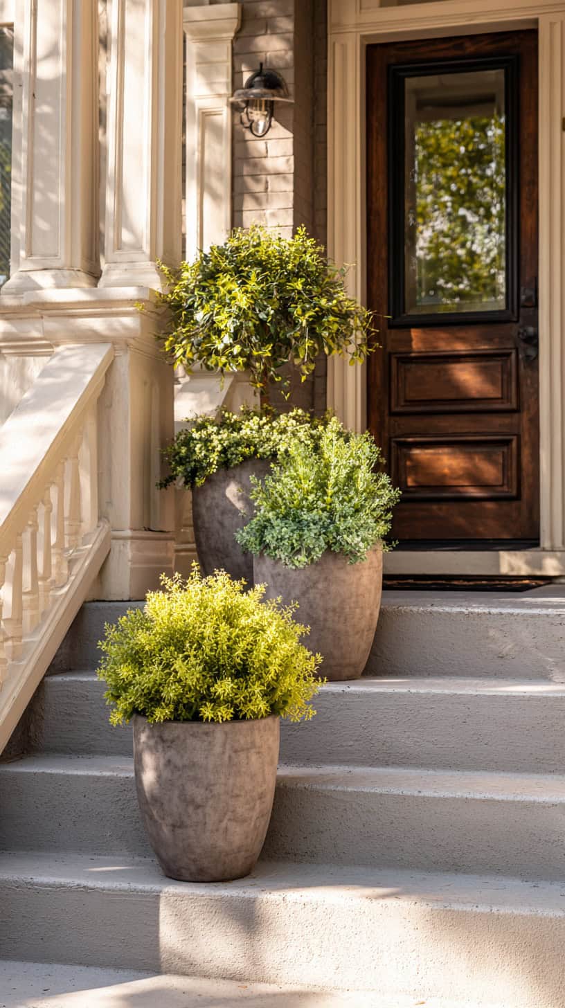 Top Trending Faux Planters for Front Porch Steps - Image 1