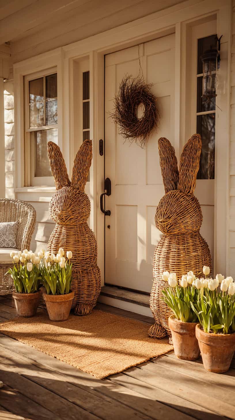 Whimsical Bunny Porch Decor - Image 2