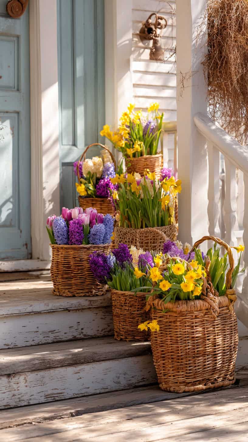 Woven Flower Baskets - Image 2