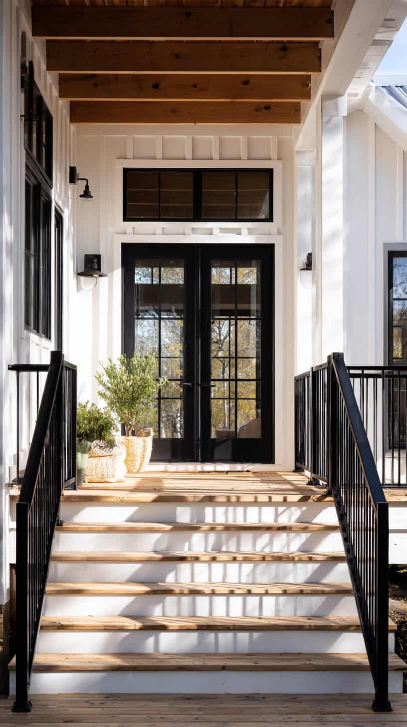 Black Metal Farmhouse Railings - Image 1