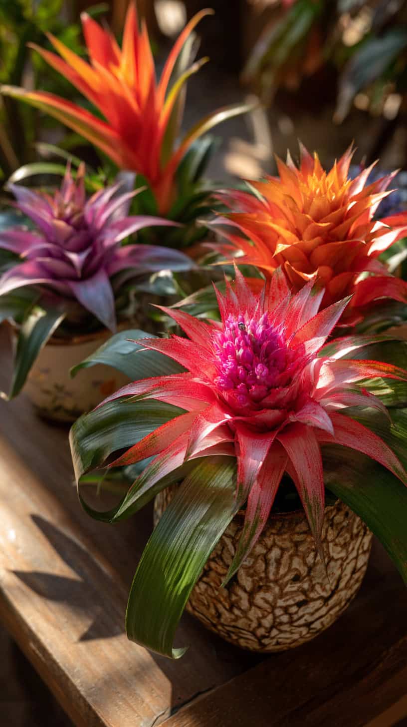 Bright Bromeliad Planters - Image 1