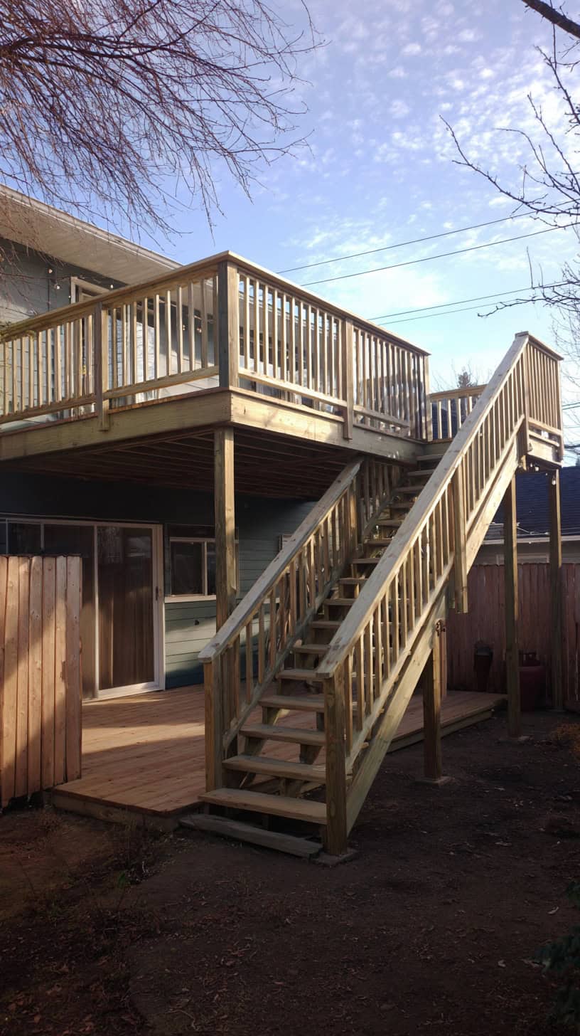 Budget-Friendly Tiered Deck with Fire Pit Inspiration - Image 2