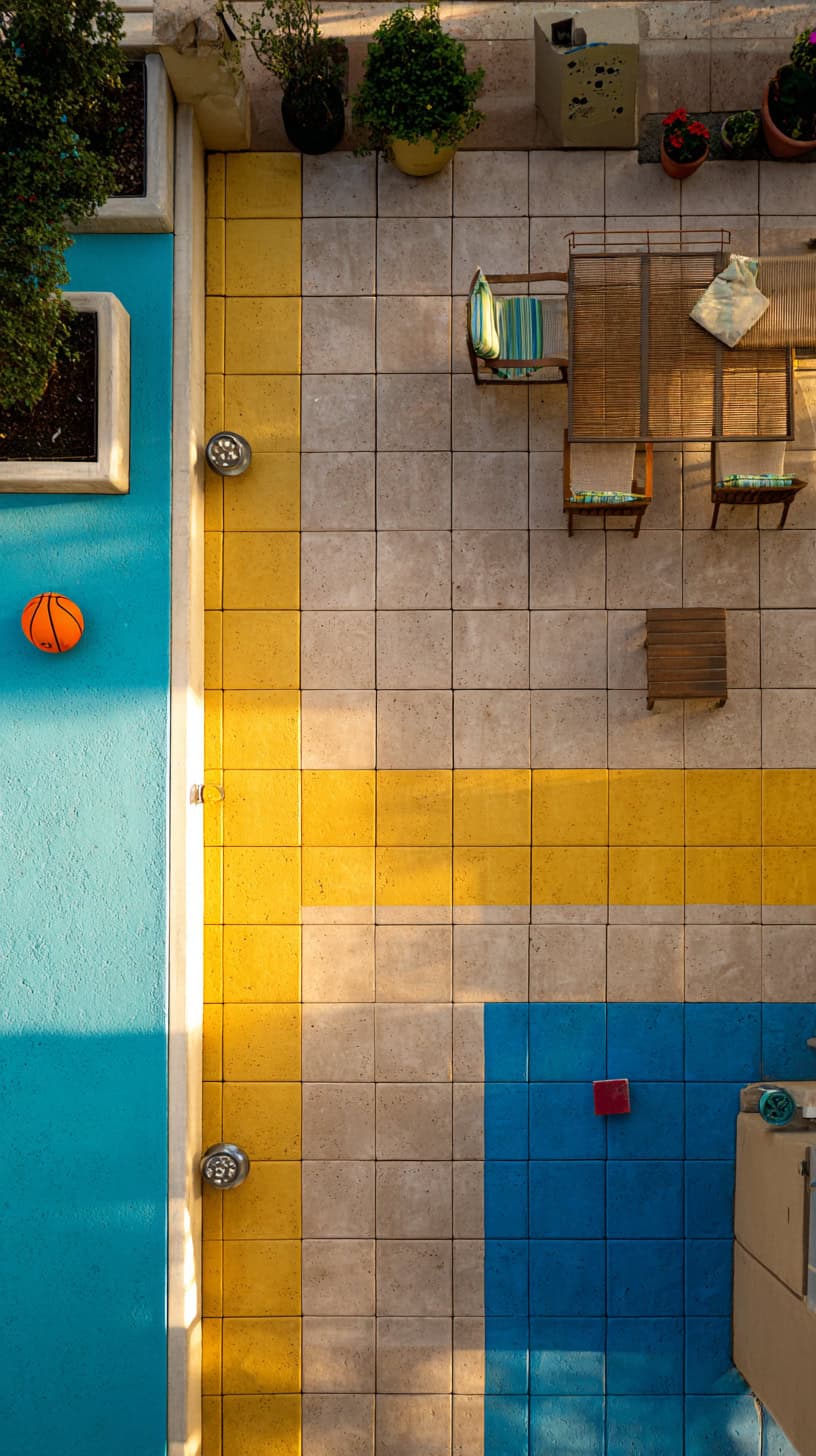 Charming Backyard Tile Ideas for Playful Family Spaces - Image 2