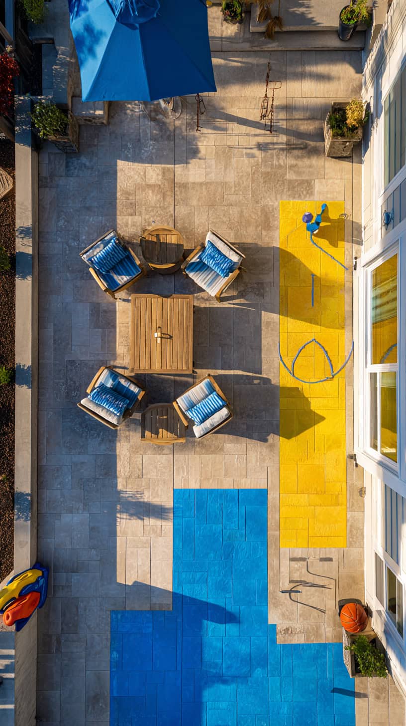 Charming Backyard Tile Ideas for Playful Family Spaces - Image 1