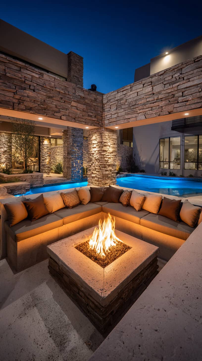 Corner Fire Pit Drama - Image 1