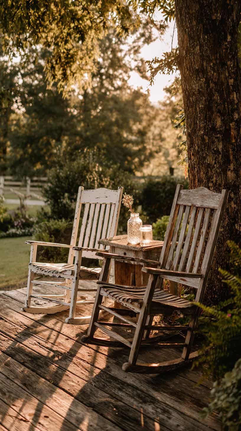 Country Backyard Rocking Chairs - Image 1