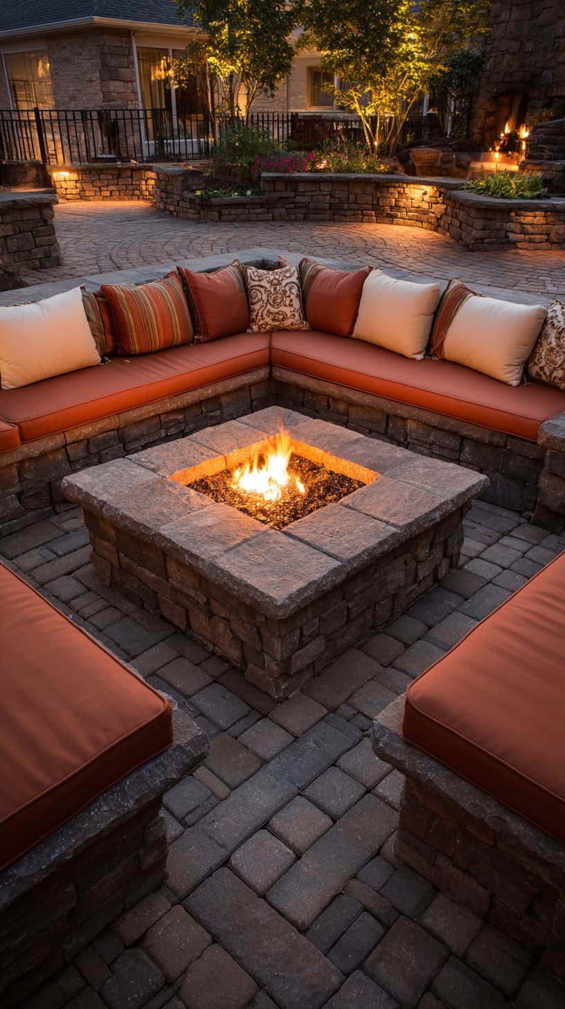 Cozy Gas Pit with Benches - Image 1